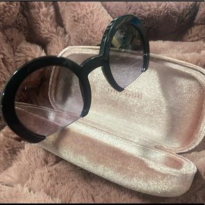 Authentic Miu Miu round cutout sunglasses